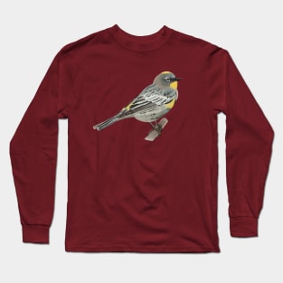 Yellow-Rumped Warbler Digital Painting Long Sleeve T-Shirt